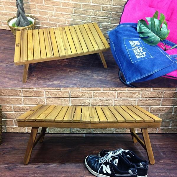 ガーデンテーブル 木製 折りたたみ おしゃれ アウトドア 折り畳み式テーブル 軽量 ロー ミニ キャンプ 【納期B】【azm-nx-514】