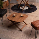 ガーデンテーブル サブテーブル 折りたたみ 折畳み アウトドア キャンプ 庭 テラス ベランダ 屋上 屋外 おしゃれ ナチュラル カントリー デザイン シンプル 【納期B】【azm-nx-531】