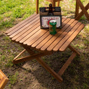 ガーデンテーブル サブテーブル 折りたたみ 折畳み アウトドア キャンプ 庭 テラス ベランダ 屋上 屋外 おしゃれ ナチュラル カントリー デザイン シンプル 【納期B】【azm-nx-531】