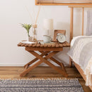 ガーデンテーブル サブテーブル 折りたたみ 折畳み アウトドア キャンプ 庭 テラス ベランダ 屋上 屋外 おしゃれ ナチュラル カントリー デザイン シンプル 【納期B】【azm-nx-531】