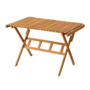 ガーデンテーブル テーブル 折りたたみ 折畳み 天板 取り外し ロール状 アウトドア キャンプ 庭 テラス ベランダ 屋上 屋外 おしゃれ ナチュラル カントリー 【納期B】【azm-nx-534】