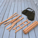 ガーデンテーブル テーブル 折りたたみ 折畳み 天板 取り外し ロール状 アウトドア キャンプ 庭 テラス ベランダ 屋上 屋外 おしゃれ ナチュラル カントリー 【納期B】【azm-nx-534】