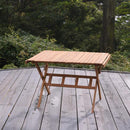 ガーデンテーブル テーブル 折りたたみ 折畳み 天板 取り外し ロール状 アウトドア キャンプ 庭 テラス ベランダ 屋上 屋外 おしゃれ ナチュラル カントリー 【納期B】【azm-nx-534】