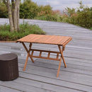 ガーデンテーブル テーブル 折りたたみ 折畳み 天板 取り外し ロール状 アウトドア キャンプ 庭 テラス ベランダ 屋上 屋外 おしゃれ ナチュラル カントリー 【納期B】【azm-nx-534】