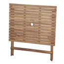 ガーデンテーブル 折りたたみ パラソル用穴つき 木製 アウトドア 庭 ベランダ 【納期A】【azm-nx-903】