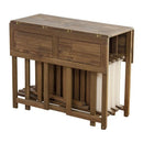 ダイニングテーブルセット 5点 5人 北欧 折りたたみ 収納 ガーデン 北欧 モダン ダイニングテーブル 椅子 チェア セット ダイニング5点セット 【納期A】【azm-nx-930】