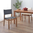 ダイニングチェア チェア 椅子 イス ダイニング アウトドア風 アカシア材 天然木 軽量 持ち運び 取っ手付き メッシュ生地 ベランダ ナチュラル シンプル 【納期A】【azm-nx-933】