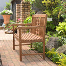 ベンチ 椅子 ガーデニング 屋外 木製 天然木 ナチュラル カントリー 北欧 アメリカン 園芸 チェアー ひじ掛け付き 肘つき 【納期A】【azm-nx-934】