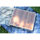 折りたたみテーブル アウトドアテーブル おしゃれ テーブル 折り畳み 折畳み センターテーブル ローテーブル リビングテーブル 棚付き キャンプ アウトドア 【納期B】【azm-odl-556】