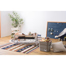 折りたたみテーブル アウトドアテーブル おしゃれ テーブル 折り畳み 折畳み センターテーブル ローテーブル リビングテーブル 棚付き キャンプ アウトドア 【納期B】【azm-odl-556】