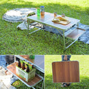 折りたたみテーブル アウトドアテーブル おしゃれ テーブル 折り畳み 折畳み センターテーブル ローテーブル リビングテーブル 棚付き キャンプ アウトドア 【納期B】【azm-odl-556】