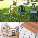 アウトドアテーブル キャンプ アウトドア テーブル 折りたたみ 折り畳みテーブル おしゃれ ハイテーブル ワイド 幅 180cm 天板 便利 持ち運び 携帯 屋外 【納期B】【azm-odl-557】