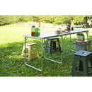 アウトドアテーブル キャンプ アウトドア テーブル 折りたたみ 折り畳みテーブル おしゃれ ハイテーブル ワイド 幅 180cm 天板 便利 持ち運び 携帯 屋外 【納期B】【azm-odl-557】