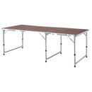 アウトドアテーブル 大型 折り畳み テーブル 屋外 キャンプ アウトドア テーブル 折りたたみテーブル おしゃれ ワイド 幅 180cm 天板 木目柄 シンプル 屋外 【納期B】【azm-odl-558】