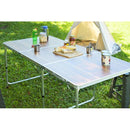 アウトドアテーブル 大型 折り畳み テーブル 屋外 キャンプ アウトドア テーブル 折りたたみテーブル おしゃれ ワイド 幅 180cm 天板 木目柄 シンプル 屋外 【納期B】【azm-odl-558】