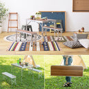 アウトドアセット テーブル ベンチ 3点セット 折りたたみ 収納 コンパクト キャンプ アウトドア 折り畳みテーブル 椅子 おしゃれ 天板 木目柄 便利 持ち運び 【納期B】【azm-odl-559】