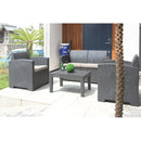 ガーデンテーブルセット リゾート風 南国風 ガーデンテーブル ガーデンチェアー ガーデンテーブルソファ 2人掛け バルコニー テラス ベランダ ガーデニング 【納期A】【azm-ods-102】