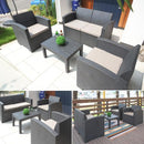 ガーデンテーブルセット リゾート風 南国風 ガーデンテーブル ガーデンチェアー ガーデンテーブルソファ 2人掛け バルコニー テラス ベランダ ガーデニング 【納期A】【azm-ods-102】