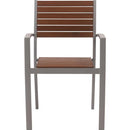 ダイニングチェア おしゃれ 北欧 カジュアル ナチュラル カフェ風 椅子 ダイニングチェアー 黒 肘掛け テラス ベランダ 屋上 半屋外 重ねられる スタッキング 【納期A】【azm-ods-72】