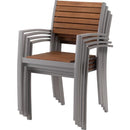 ダイニングチェア おしゃれ 北欧 カジュアル ナチュラル カフェ風 椅子 ダイニングチェアー 黒 肘掛け テラス ベランダ 屋上 半屋外 重ねられる スタッキング 【納期A】【azm-ods-72】