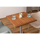 カフェテーブル シンプル おしゃれ 北欧 ミニテーブル ダイニング 机 カジュアル 約60×60cm 正方形 木製 天板 金属 脚 スタイリッシュ 半屋外 ベランダ 屋上 【納期A】【azm-ods-73】