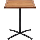 カフェテーブル シンプル おしゃれ 北欧 ミニテーブル ダイニング 机 カジュアル 約60×60cm 正方形 木製 天板 金属 脚 スタイリッシュ 半屋外 ベランダ 屋上 【納期A】【azm-ods-73】