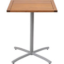 カフェテーブル シンプル おしゃれ 北欧 ミニテーブル ダイニング 机 カジュアル 約60×60cm 正方形 木製 天板 金属 脚 スタイリッシュ 半屋外 ベランダ 屋上 【納期A】【azm-ods-73】