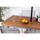 ダイニングテーブル シンプル おしゃれ 北欧 テーブル ダイニング 机 カジュアル 4人掛け 四人用 天然木製 天板 金属 脚 スタイリッシュ 半屋外 ベランダ 屋上 【納期A】【azm-ods-74】