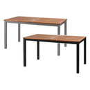 ダイニングテーブル シンプル おしゃれ 北欧 テーブル ダイニング 机 カジュアル 4人掛け 四人用 天然木製 天板 金属 脚 スタイリッシュ 半屋外 ベランダ 屋上 【納期A】【azm-ods-74】