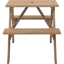 ガーデンテーブル ベンチ 椅子 木製 2人掛け用 パラソル穴付き ガーデニング 家具 テーブル 一体型 ブラウン ホワイト 白 おしゃれ ナチュラル 北欧 庭 屋外 【納期A】【azm-ods-91】