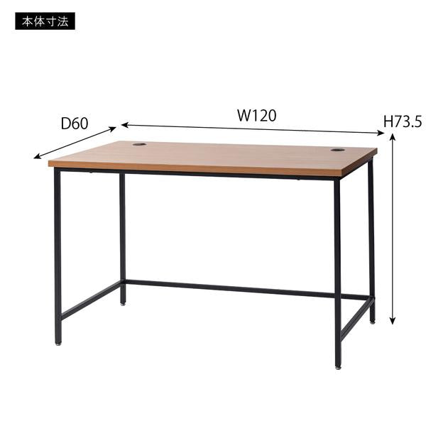 デスク 120cm 60cm 机 パソコンデスク 学習机 勉強机 オフィス 書斎 事務所 リモートワーク テレワーク 在宅ワーク 在宅勤務 シンプル 使いやすい スチール 脚 【納期A】【azm-of-02】