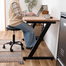 デスク 机 おしゃれ モダン スタイリッシュ 北欧 Z型脚 スチール 脚 鉄製 シンプル オフィス 事務所 書斎 勉強机 パソコンデスク 幅120cm 奥行60cm 高さ75cm 【納期A】【azm-of-03】