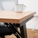 デスク 机 おしゃれ モダン スタイリッシュ 北欧 Z型脚 スチール 脚 鉄製 シンプル オフィス 事務所 書斎 勉強机 パソコンデスク 幅120cm 奥行60cm 高さ75cm 【納期A】【azm-of-03】