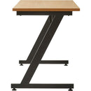デスク 机 おしゃれ モダン スタイリッシュ 北欧 Z型脚 スチール 脚 鉄製 シンプル オフィス 事務所 書斎 勉強机 パソコンデスク 幅120cm 奥行60cm 高さ75cm 【納期A】【azm-of-03】