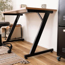 デスク 机 おしゃれ モダン スタイリッシュ 北欧 Z型脚 スチール 脚 鉄製 シンプル オフィス 事務所 書斎 勉強机 パソコンデスク 幅120cm 奥行60cm 高さ75cm 【納期A】【azm-of-03】
