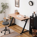 デスク 机 おしゃれ モダン スタイリッシュ 北欧 Z型脚 スチール 脚 鉄製 シンプル オフィス 事務所 書斎 勉強机 パソコンデスク 幅120cm 奥行60cm 高さ75cm 【納期A】【azm-of-03】