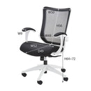 オフィスチェア スタイリッシュ キャスター 椅子 会社 書斎 昇降式 【納期A】【azm-ofc-20】