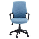 オフィスチェア 昇降 ロッキング機能 回転式 座面 クッション 厚み キャスター 脚 おしゃれ シンプル グレー ブルー 青 パソコンチェア 事務椅子 デスクチェア 【納期A】【azm-ofc-30】