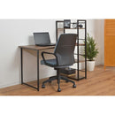 オフィスチェア 昇降 ロッキング機能 回転式 座面 クッション 厚み キャスター 脚 おしゃれ シンプル グレー ブルー 青 パソコンチェア 事務椅子 デスクチェア 【納期A】【azm-ofc-30】