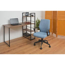 オフィスチェア 昇降 ロッキング機能 回転式 座面 クッション 厚み キャスター 脚 おしゃれ シンプル グレー ブルー 青 パソコンチェア 事務椅子 デスクチェア 【納期A】【azm-ofc-30】