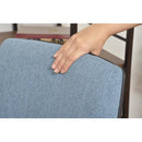 オフィスチェア 昇降 ロッキング機能 回転式 座面 クッション 厚み キャスター 脚 おしゃれ シンプル グレー ブルー 青 パソコンチェア 事務椅子 デスクチェア 【納期A】【azm-ofc-30】