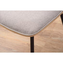 椅子 ダイニングチェア アームレスチェア 北欧 木製 ひじ掛け無し 肘なし おしゃれ ナチュラル グレー スチール脚 ファブリック シンプル モダン デザイン 【納期A】【azm-pc-106】