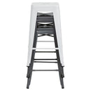 ハイスツール 椅子 スチール おしゃれ スタイリッシュ 重ねられる スタッキング 【納期A】【azm-pc-132】