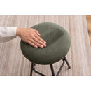 スツール 椅子 腰掛け シンプル コーデュロイ かわいい 北欧 おしゃれ 韓国風 デザイン 円形 ラウンド型 丸 インダストリアル グリーン 緑 グレー くすみカラー 【納期B】【azm-pc-15】