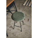 スツール 椅子 腰掛け シンプル コーデュロイ かわいい 北欧 おしゃれ 韓国風 デザイン 円形 ラウンド型 丸 インダストリアル グリーン 緑 グレー くすみカラー 【納期B】【azm-pc-15】