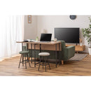 スツール 椅子 腰掛け シンプル コーデュロイ かわいい 北欧 おしゃれ 韓国風 デザイン 円形 ラウンド型 丸 インダストリアル グリーン 緑 グレー くすみカラー 【納期B】【azm-pc-15】