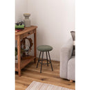 スツール 椅子 腰掛け シンプル コーデュロイ かわいい 北欧 おしゃれ 韓国風 デザイン 円形 ラウンド型 丸 インダストリアル グリーン 緑 グレー くすみカラー 【納期B】【azm-pc-15】