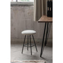 スツール 椅子 腰掛け シンプル コーデュロイ かわいい 北欧 おしゃれ 韓国風 デザイン 円形 ラウンド型 丸 インダストリアル グリーン 緑 グレー くすみカラー 【納期B】【azm-pc-15】