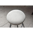 スツール 椅子 腰掛け シンプル コーデュロイ かわいい 北欧 おしゃれ 韓国風 デザイン 円形 ラウンド型 丸 インダストリアル グリーン 緑 グレー くすみカラー 【納期B】【azm-pc-15】