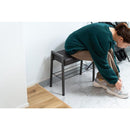 スツール 椅子 腰掛け おしゃれ アメリカン 北欧 インダストリアル チェア 棚板付き 収納 ラック 持ち手 取っ手 レザー風 高級感 背もたれなし 玄関 リビング 【納期B】【azm-pc-202】